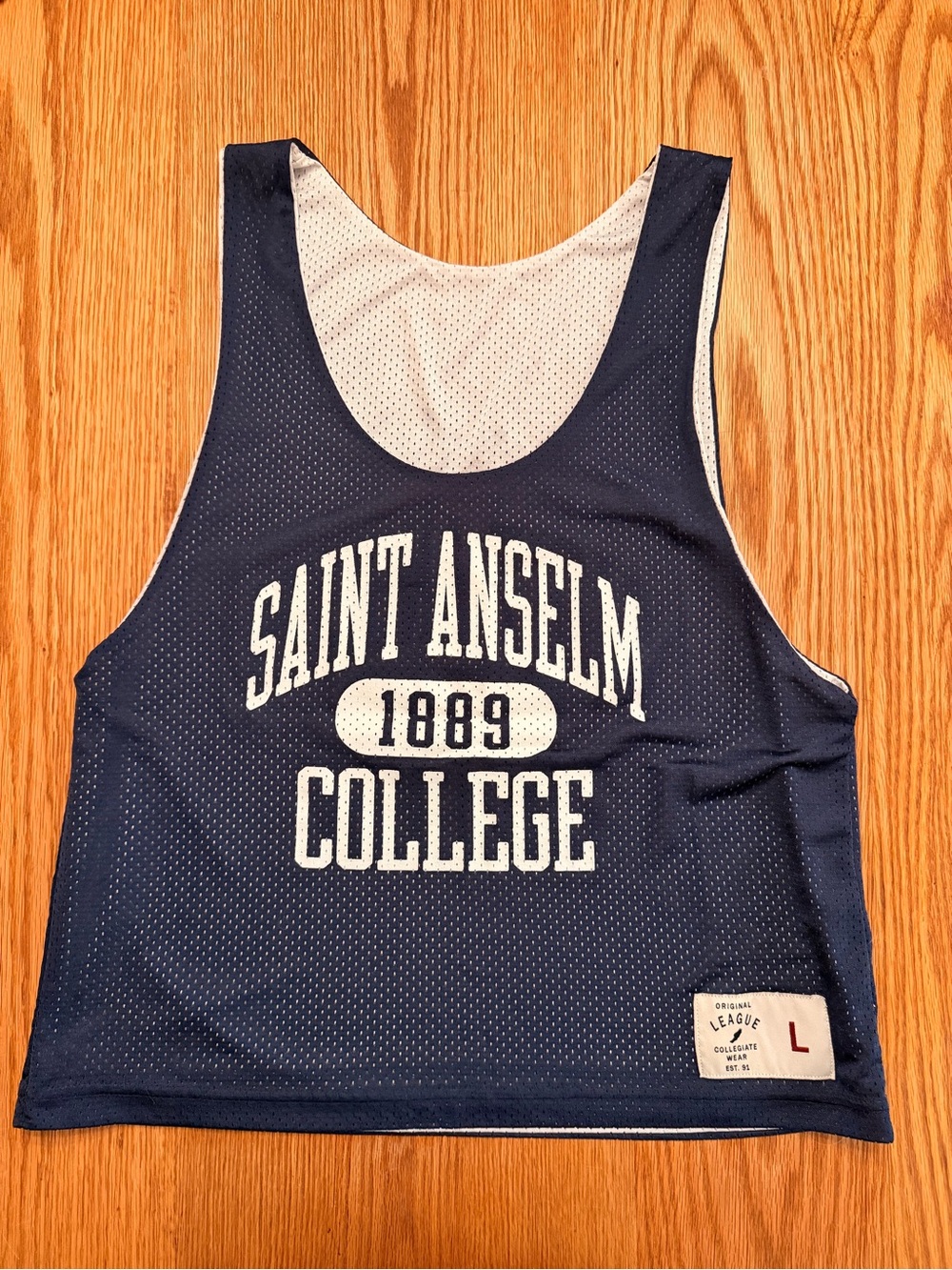 Saint Anselm College Hawks Navy Reversible Lacrosse Pennie